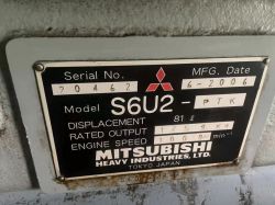 MITSUBISHI S6U2-PTK 1500KVA 10000V 2006 X2